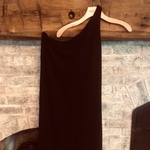 Adrianna Papell one shoulder dress 10 black